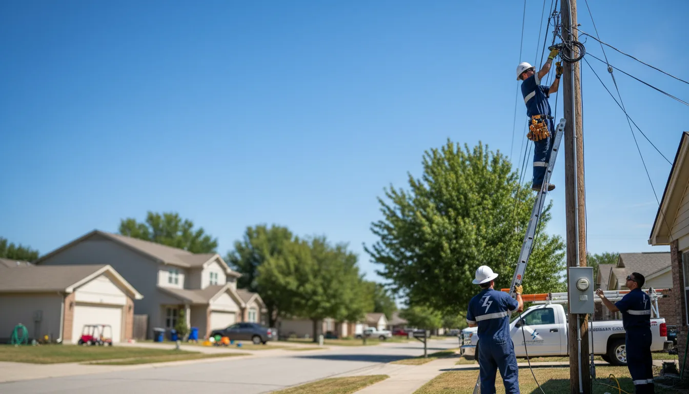 Residential electrician providing installation services in Dubois, ID